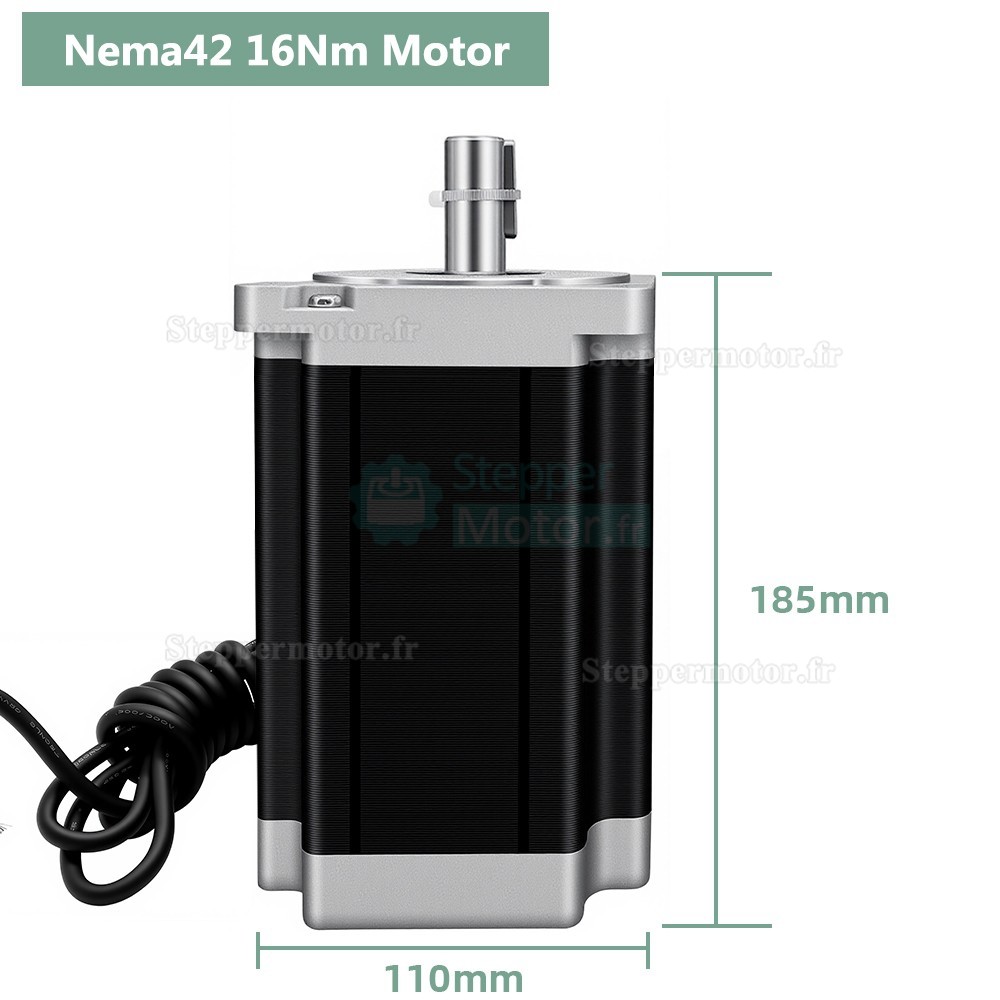 Moteur pas &agrave; pas en boucle ferm&eacute;e Nema 42 110BYG18560A3J19 1,2&deg; triphas&eacute; 12/16/20Nm